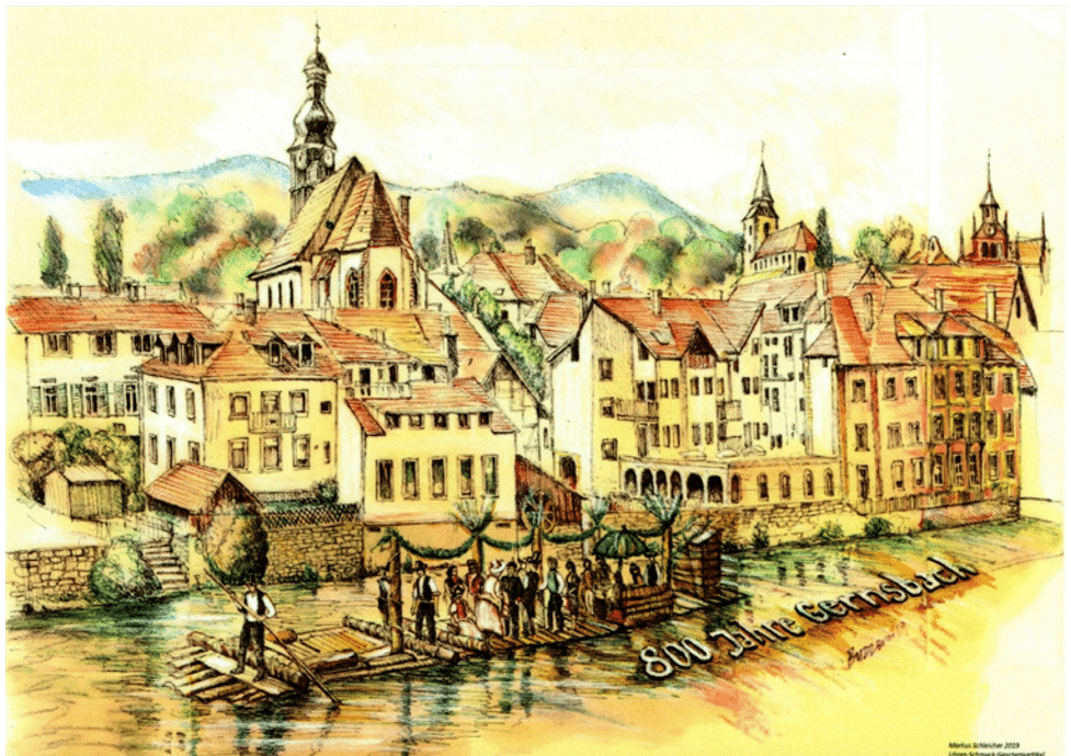 Souvenir Gernsbach Postkarte